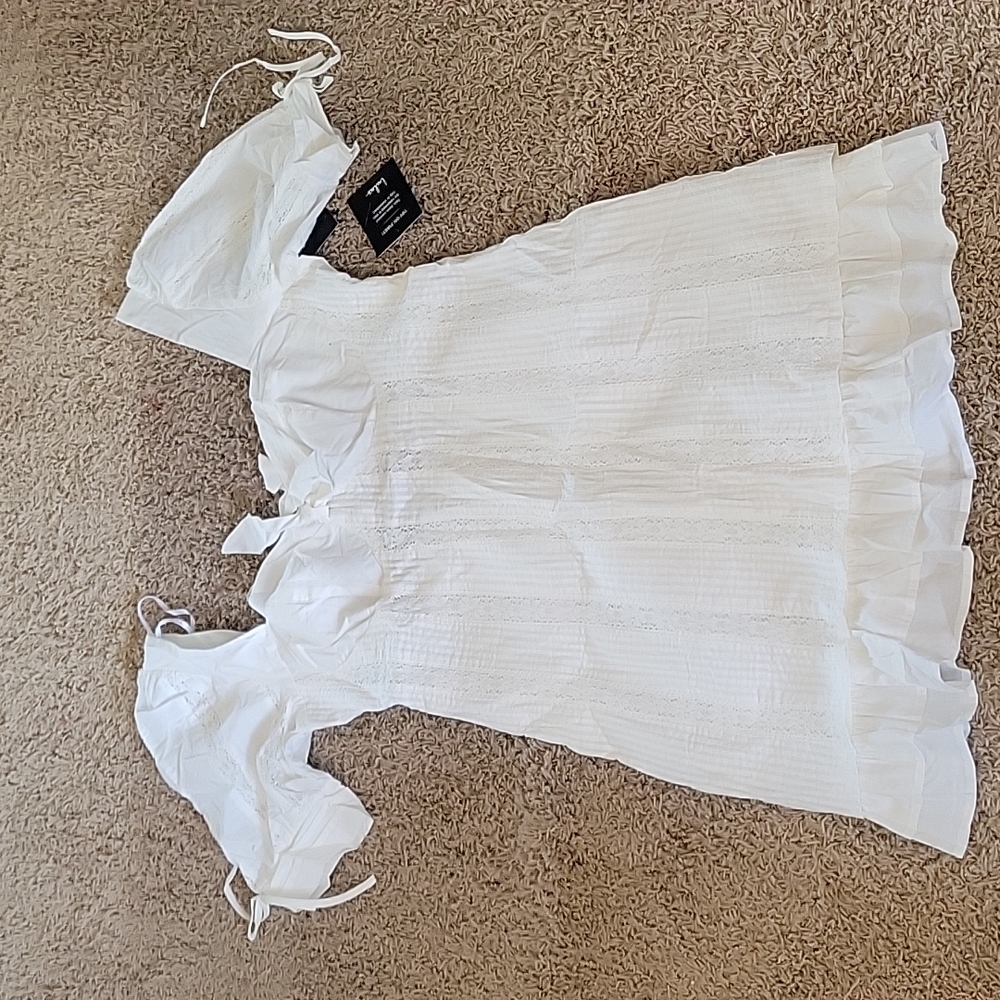 White babydoll dress